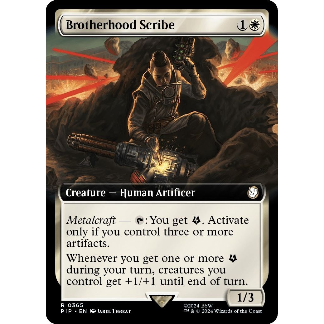 Image for Brotherhood Scribe (Extended Art) (365) (PIP) - Magic: The Gathering