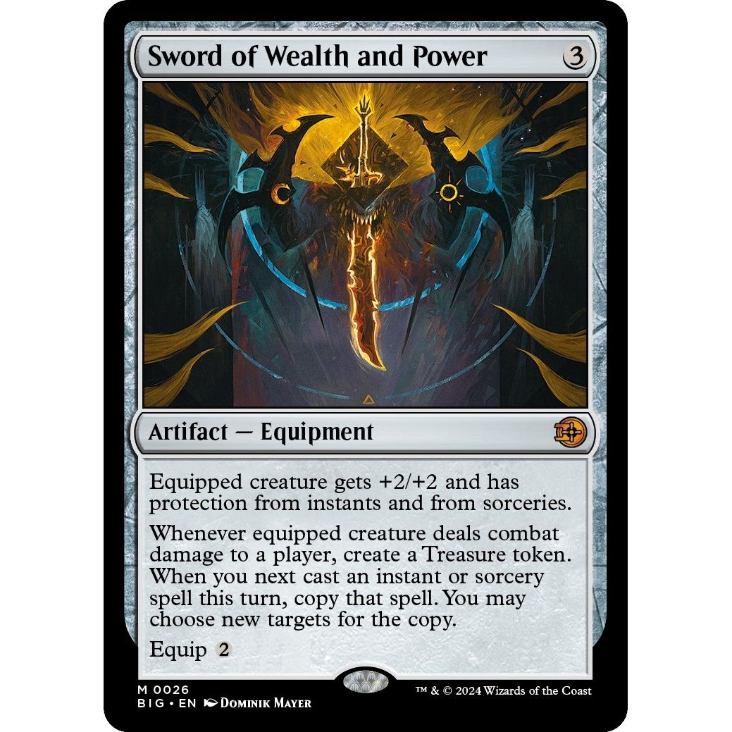 Image for Sword of Wealth and Power (26) (BIG) - Magic: The Gathering
