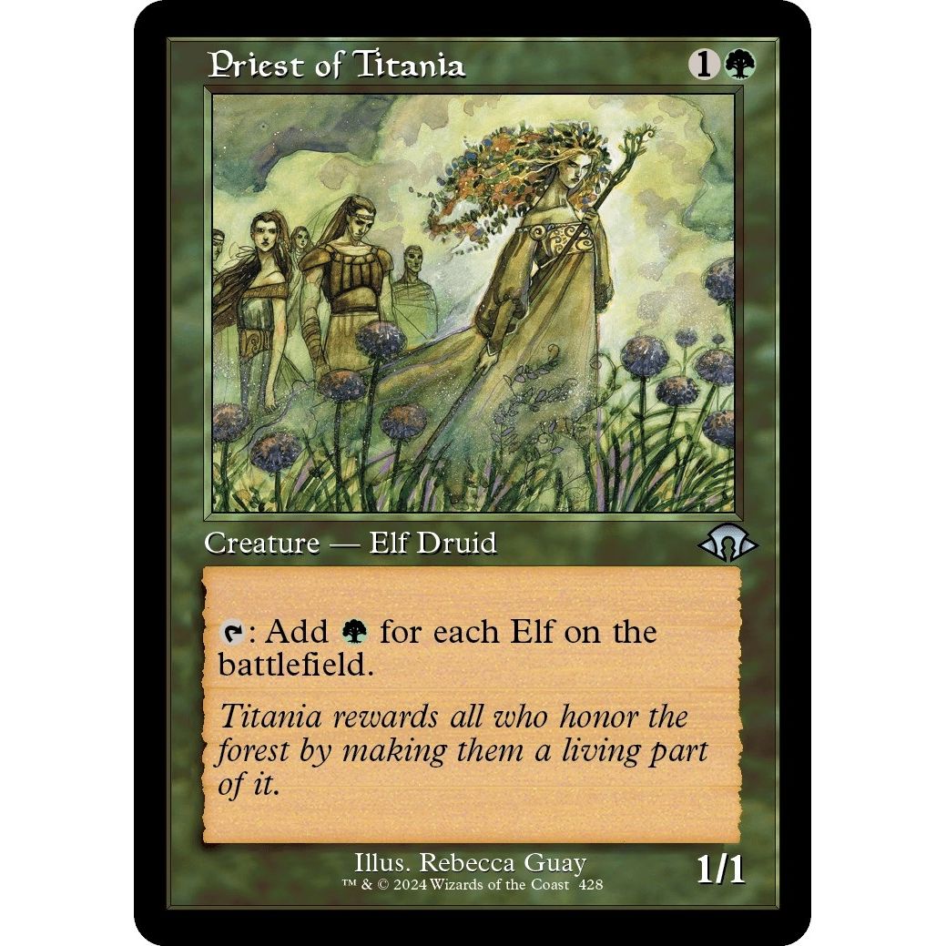 Image for Priest of Titania (Retro Frame) (428) (MH3) - Magic: The Gathering
