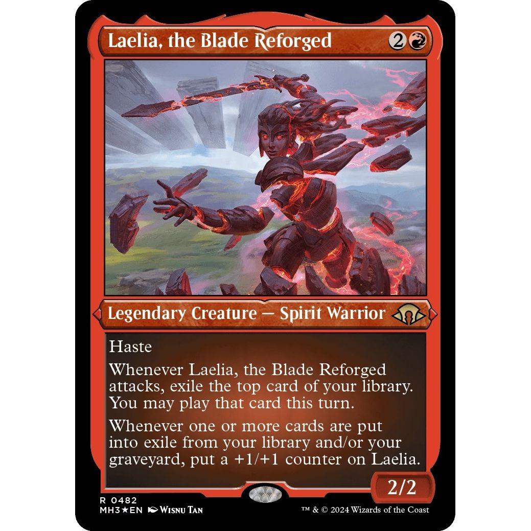 Image for Laelia, the Blade Reforged (Foil Etched) (482) (MH3) - Magic: The Gathering