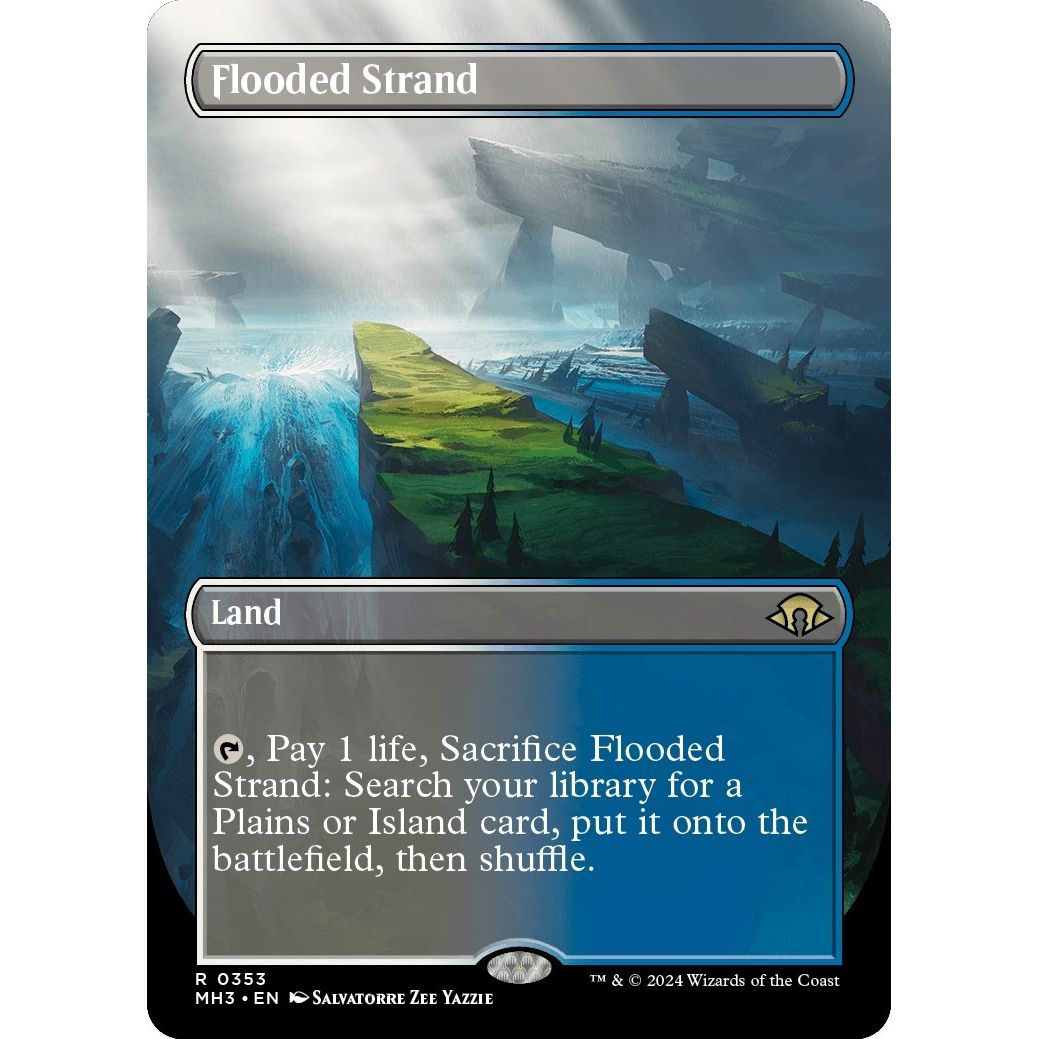 Image for Flooded Strand (Borderless) (353) (MH3) - Magic: The Gathering