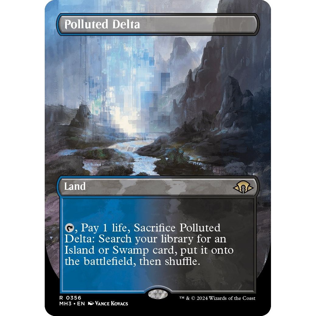 Image for Polluted Delta (Borderless) (356) (MH3) - Magic: The Gathering