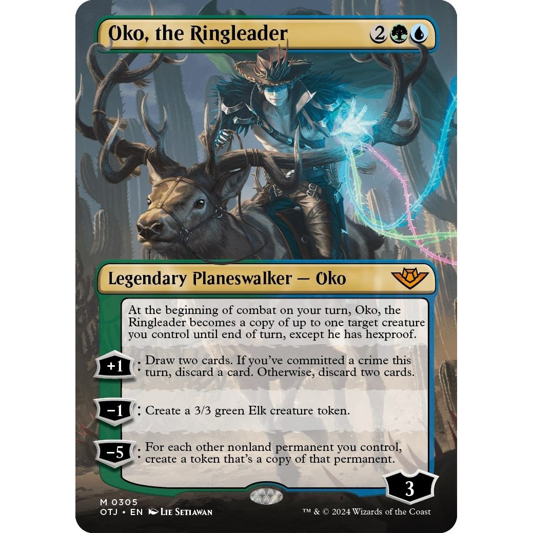 Image for Oko, the Ringleader (Borderless) (305) (OTJ) - Magic: The Gathering