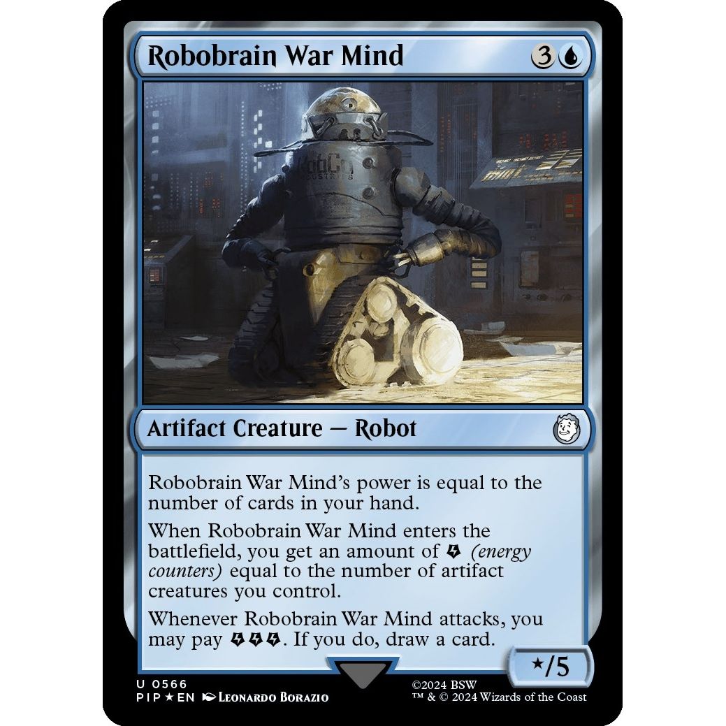 Image for Robobrain War Mind (Surge Foil) (566) (PIP) - Magic: The Gathering