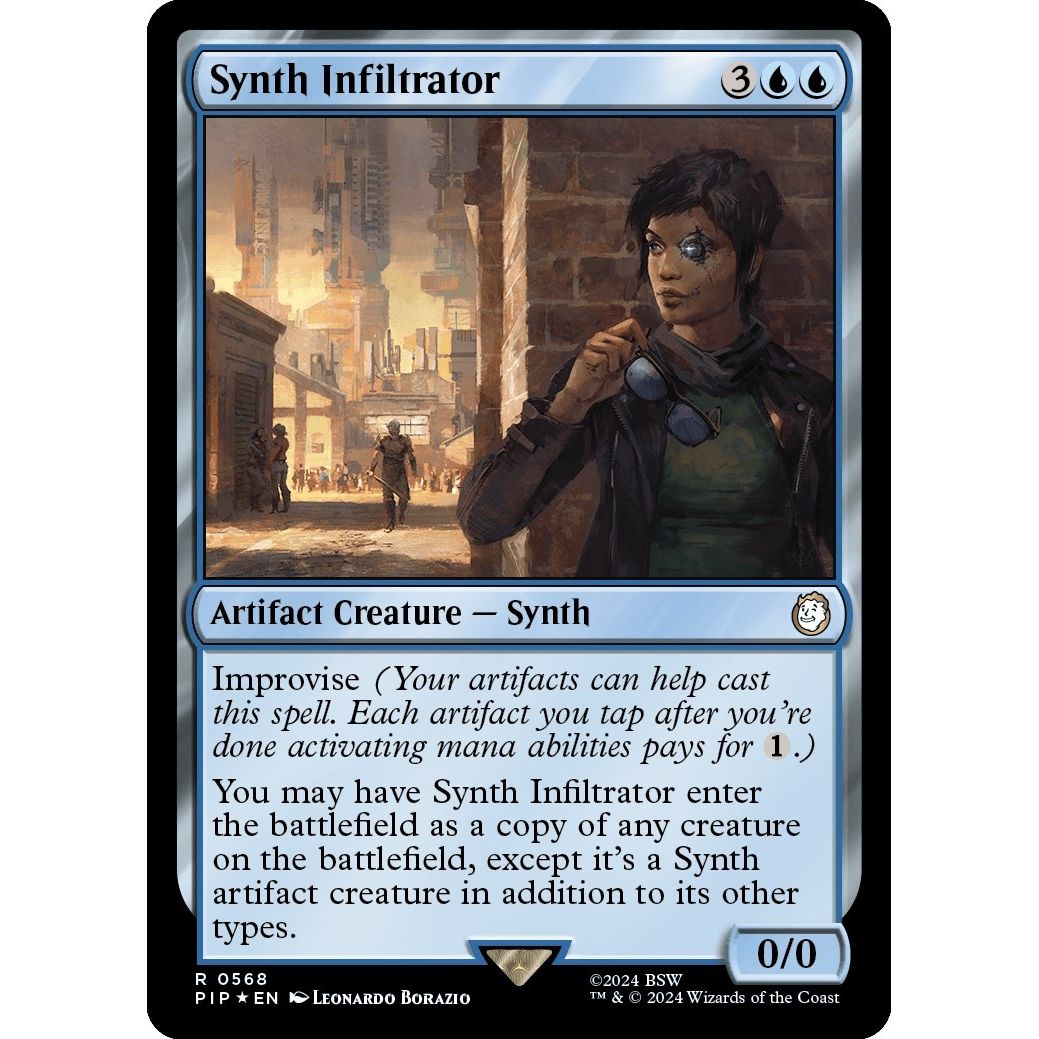 Image for Synth Infiltrator (Surge Foil) (568) (PIP) - Magic: The Gathering