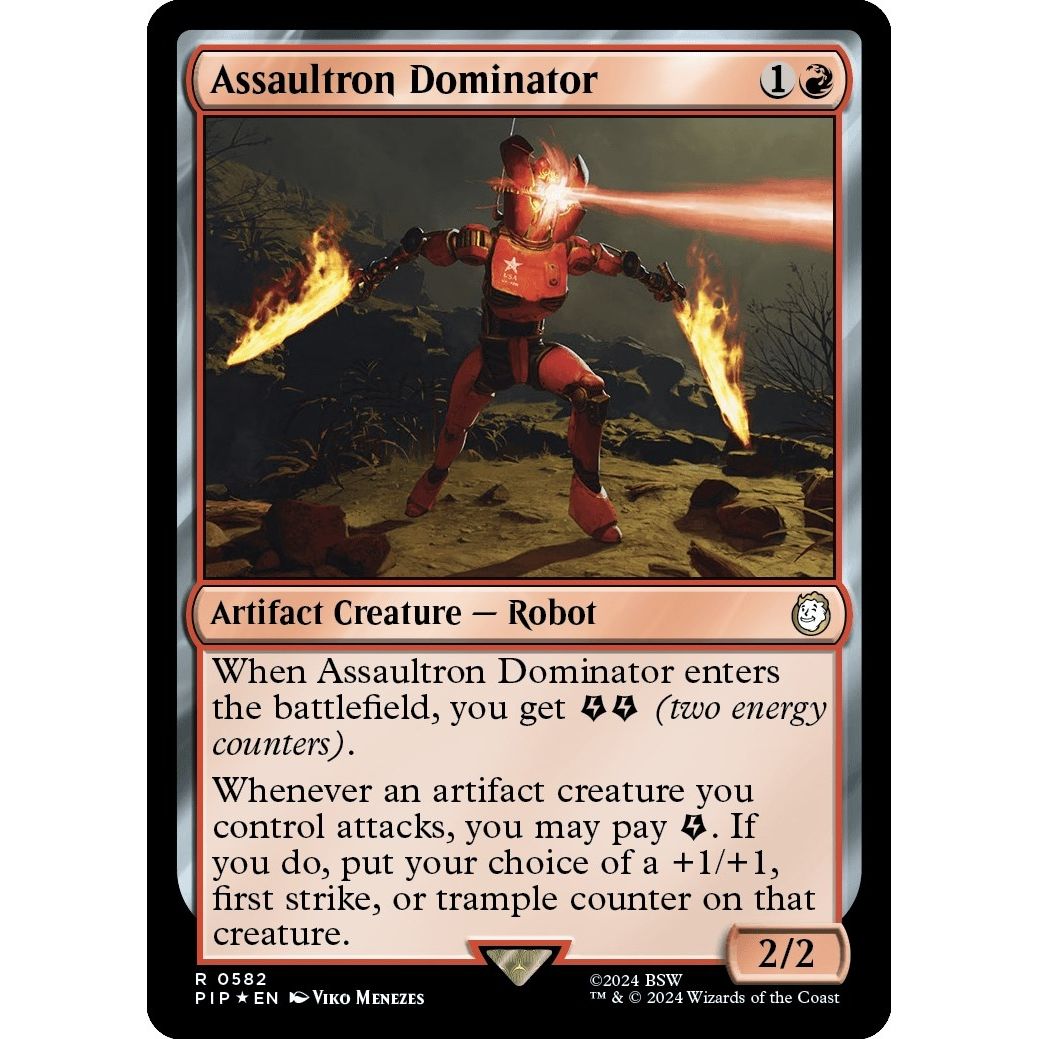 Image for Assaultron Dominator (Surge Foil) (582) (PIP) - Magic: The Gathering