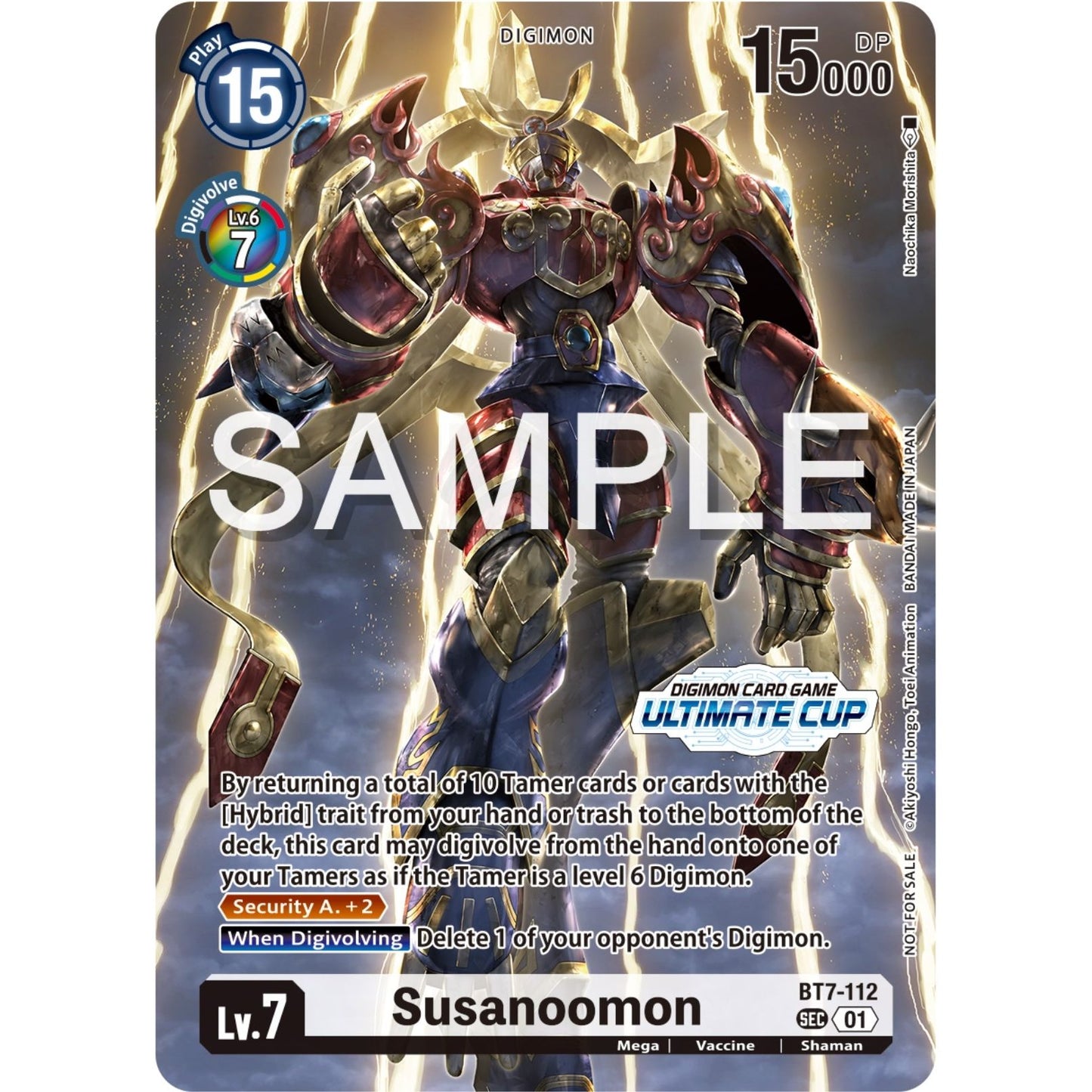 Image for Susanoomon (Ultimate Cup 2024 Borderless) (BT7-112 SEC) (BT07) - Digimon Card Game