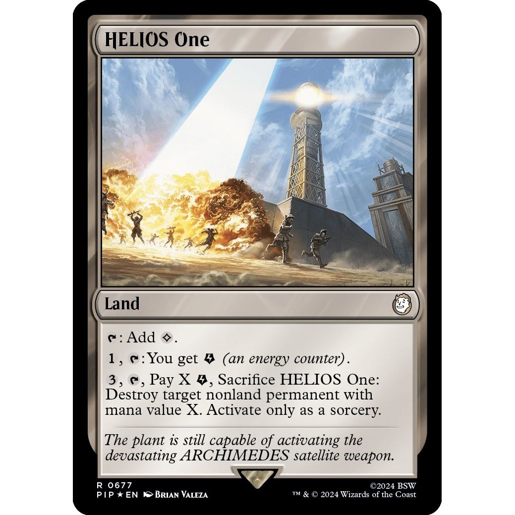 Image for HELIOS One (Surge Foil) (677) (PIP) - Magic: The Gathering