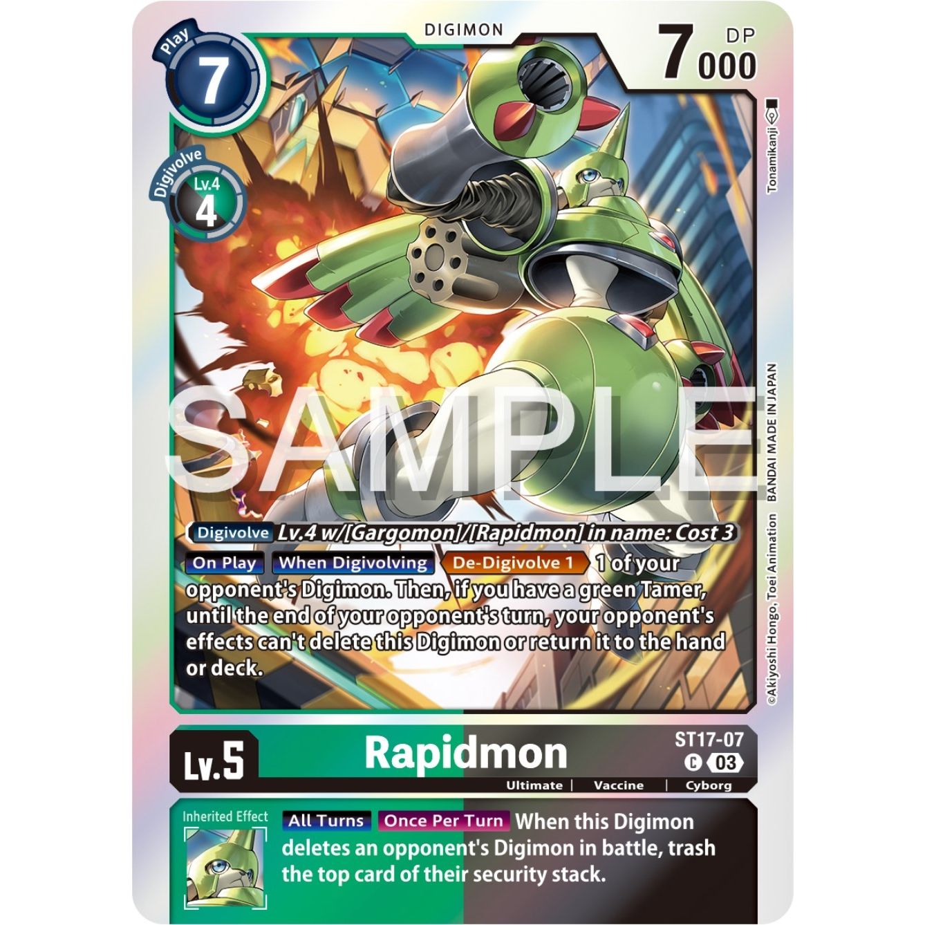 Image for Rapidmon - ST17-07 (ST17-07 C) (ST-17) - Digimon Card Game