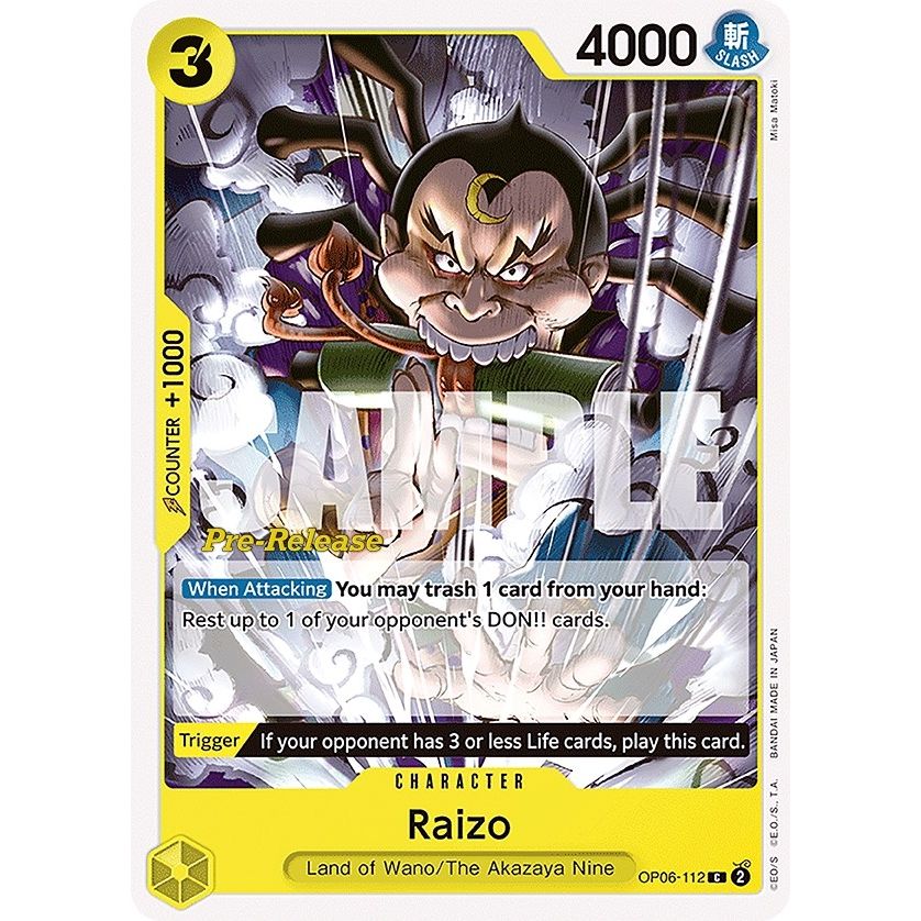Image for Raizo (OP06-112) (OP06 PRE) - One Piece Card Game