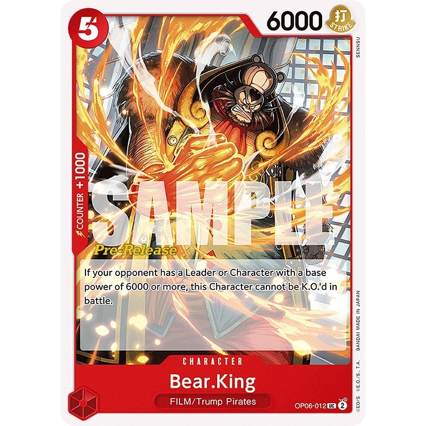 Image for Bear.King (OP06-012) (OP06 PRE) - One Piece Card Game