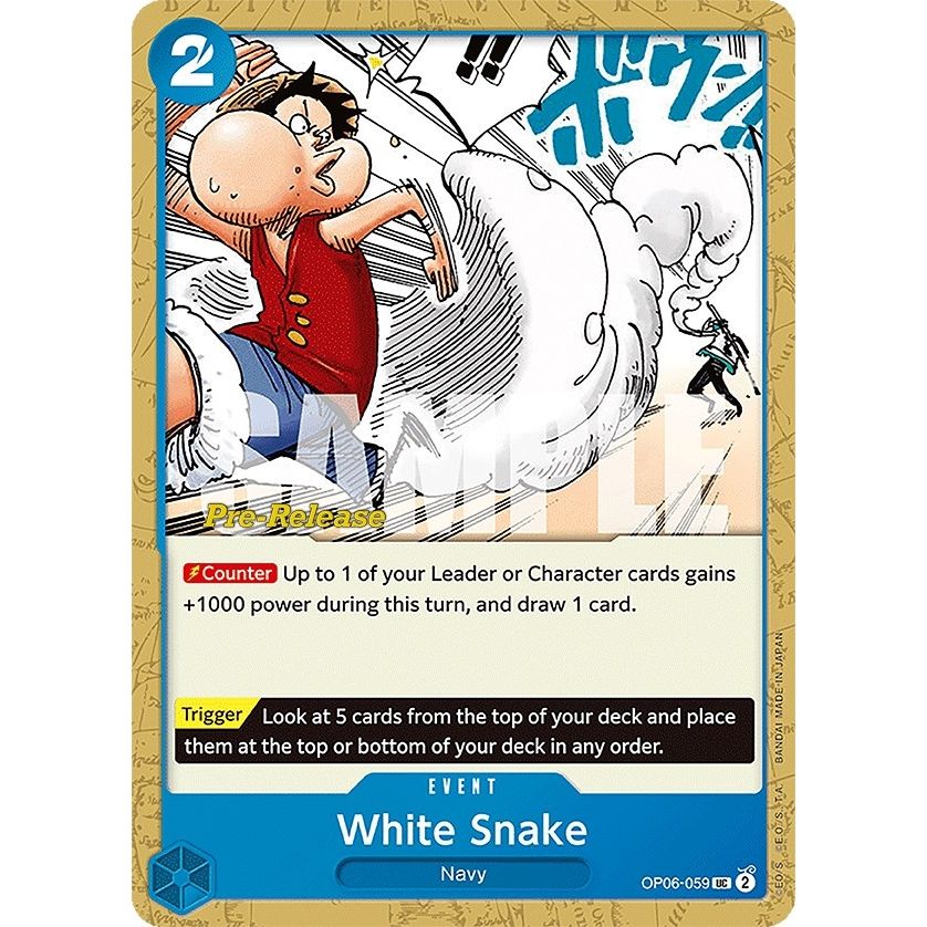 Image for White Snake (OP06-059) (OP06 PRE) - One Piece Card Game