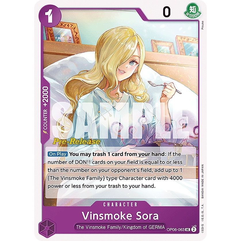 Image for Vinsmoke Sora (OP06-063) (OP06 PRE) - One Piece Card Game