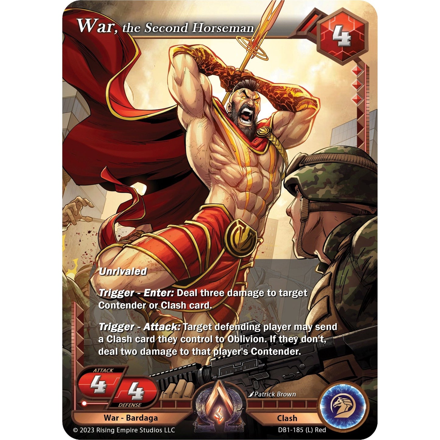 Image for War, the Second Horseman (DB1-185) (DB1) - Alpha Clash