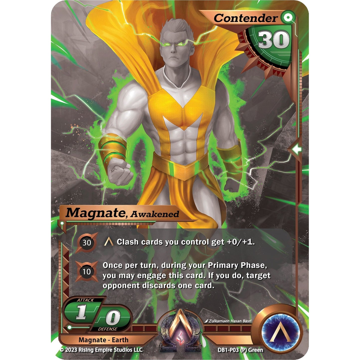 Image for Magnate, Awakened (Monochrome) (DB1-P03) (DB1) - Alpha Clash
