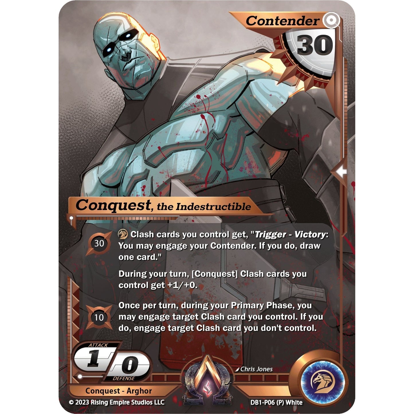 Image for Conquest, the Indestructible (Monochrome) (DB1-P06) (DB1) - Alpha Clash