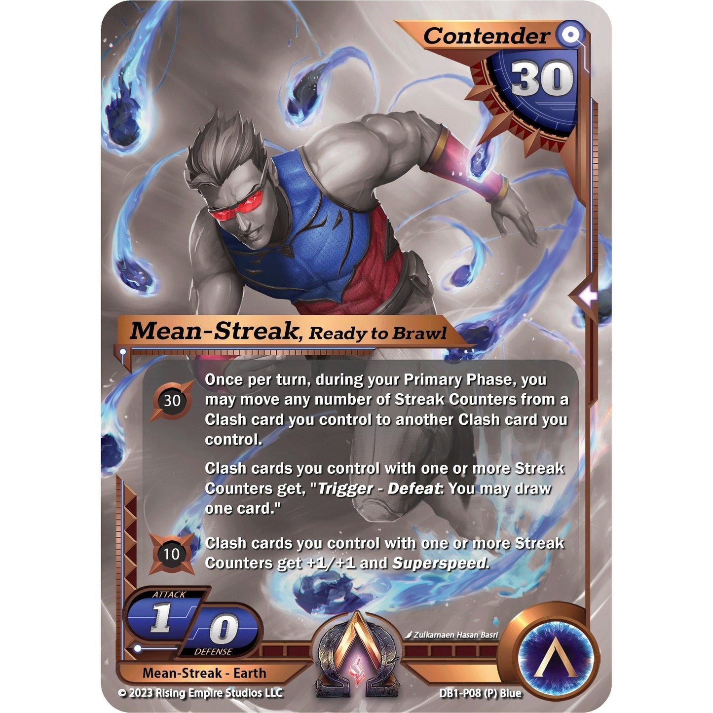 Image for Mean-Streak, Ready to Brawl (Monochrome) (DB1-P07) (DB1) - Alpha Clash
