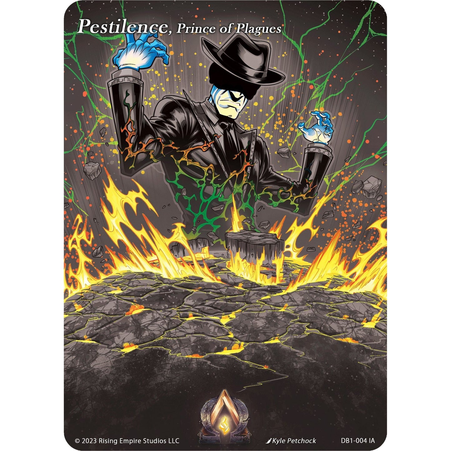 Image for Pestilence, Prince of Plagues (Iconic Art) (DB1-004 IA) (DB1) - Alpha Clash