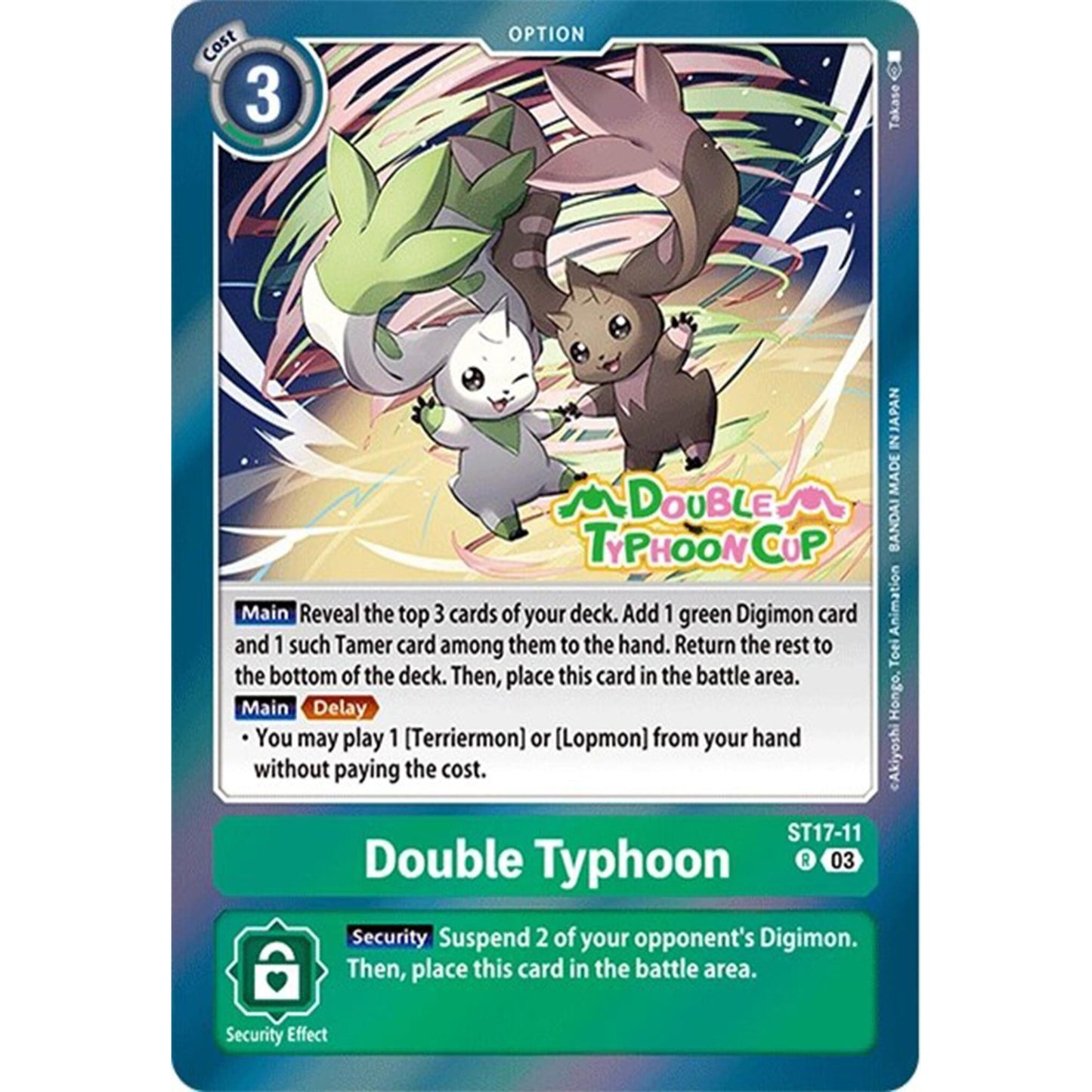 Image for Double Typhoon (ST17-11 R) (ST17_PR) - Digimon Card Game