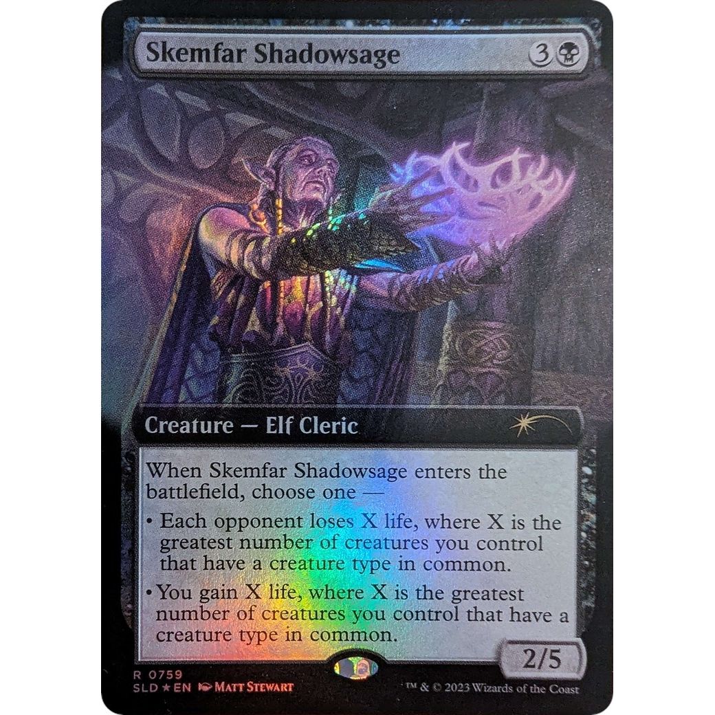 Image for Skemfar Shadowsage (Extended Art) (759) (SLD) - Magic: The Gathering