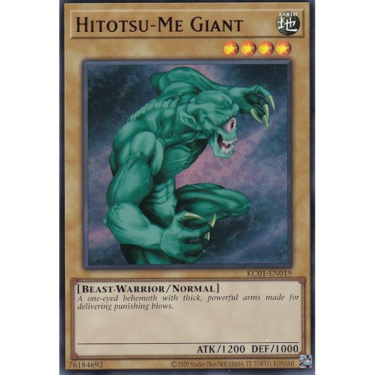 Image for Hitotsu-Me Giant (KC01-EN019) (KC01) - YuGiOh
