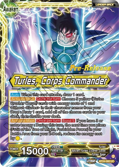 Image for Turles // Turles, Corps Commander (BT24-080) (BT24_PR) - Dragon Ball Super: Masters