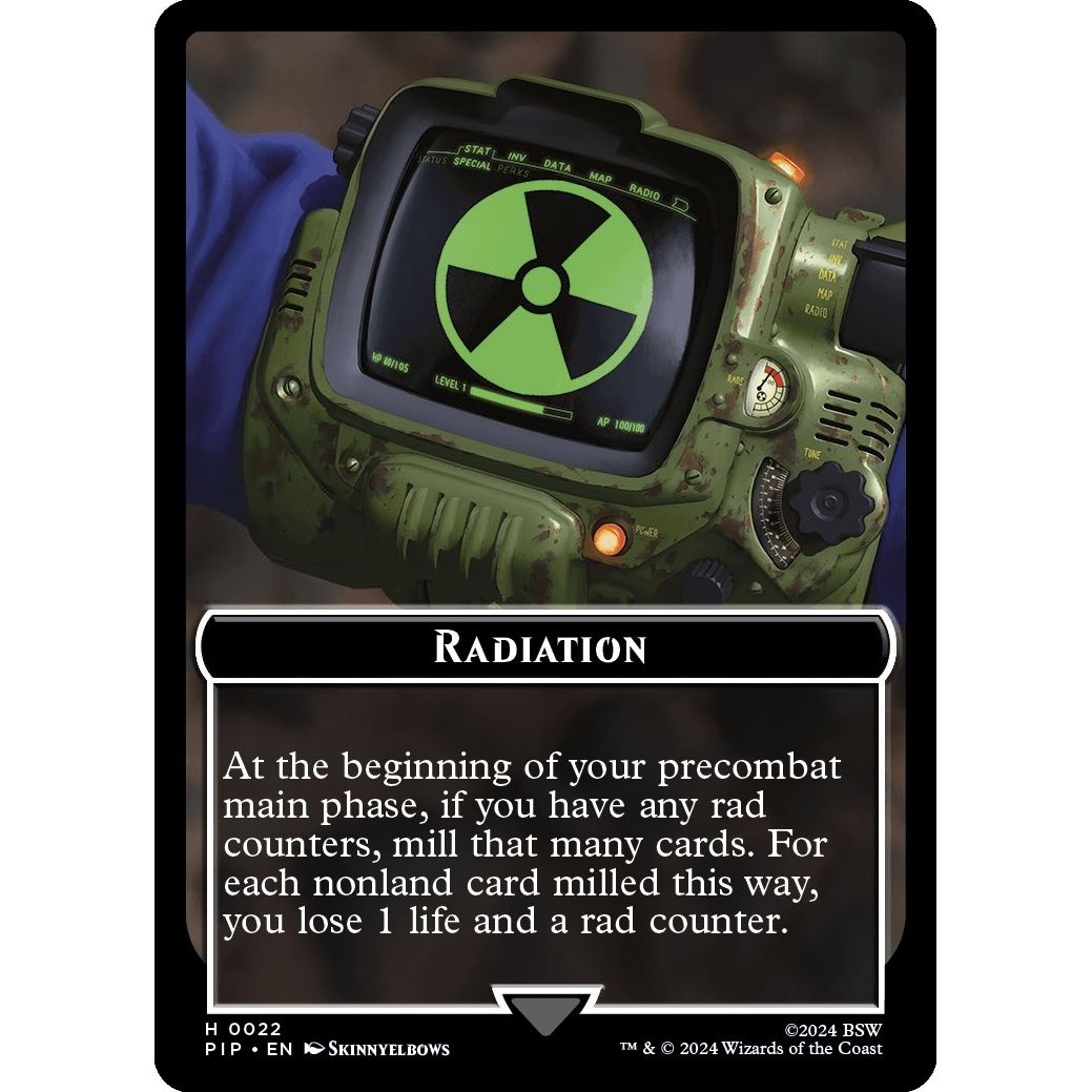 Image for Radiation // Robot Double-Sided Token (22 // 16) (PIP) - Magic: The Gathering