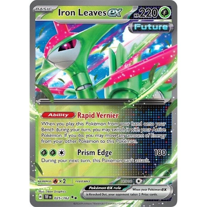Image for Iron Leaves ex (025/162) (TEF) - Pokemon