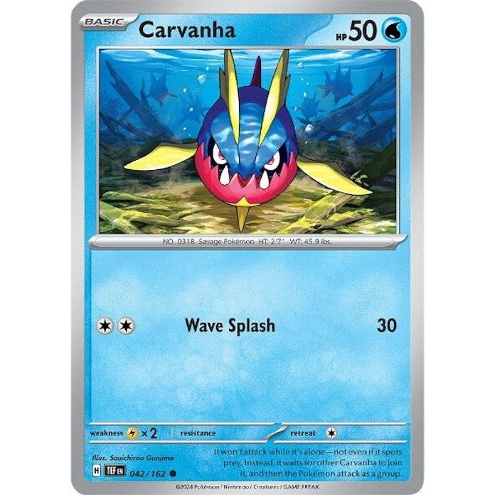 Image for Carvanha (042/162) (TEF) - Pokemon