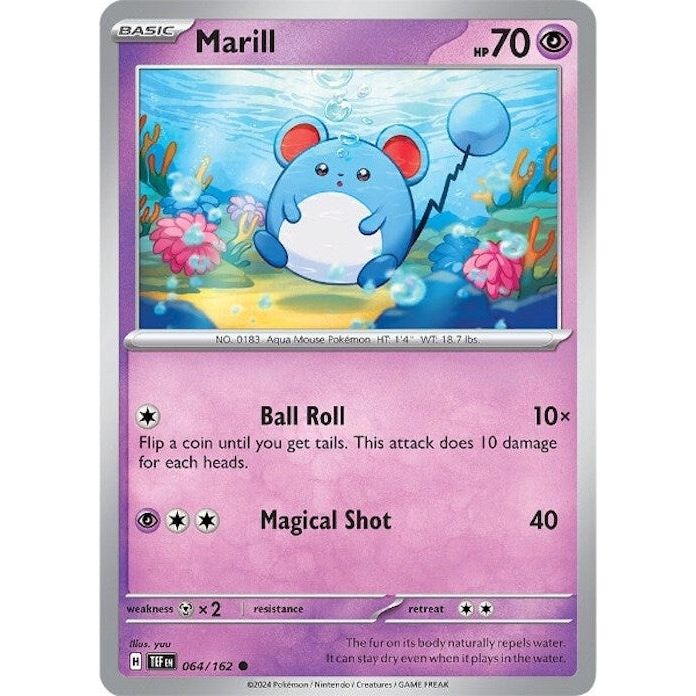 Image for Marill (064/162) (TEF) - Pokemon