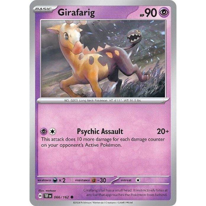 Image for Girafarig (066/162) (TEF) - Pokemon