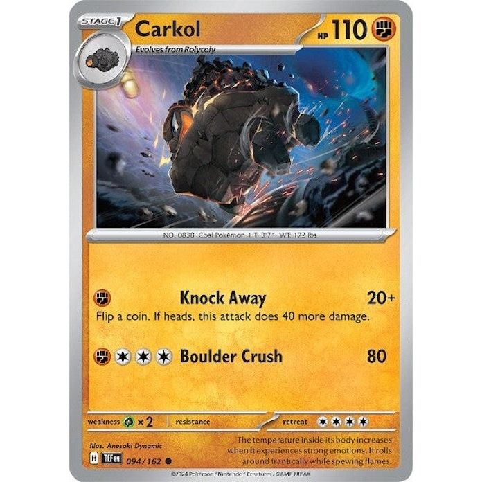 Image for Carkol (094/162) (TEF) - Pokemon