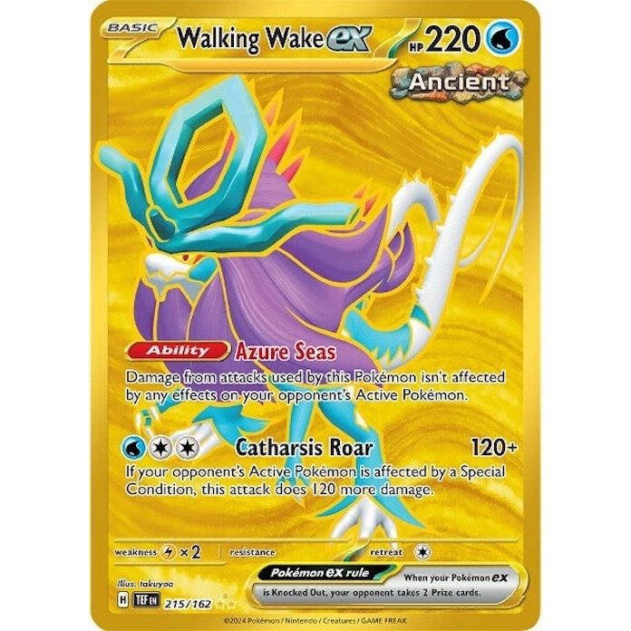 Image for Walking Wake ex (215/162) (TEF) - Pokemon