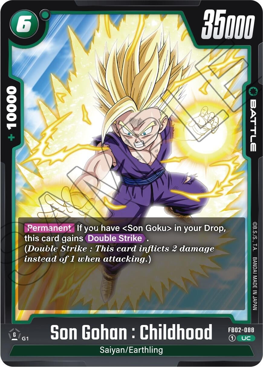 Image for Son Gohan : Childhood - FB02-088 (FB02-088) (FB02) - Dragon Ball Super: Fusion World