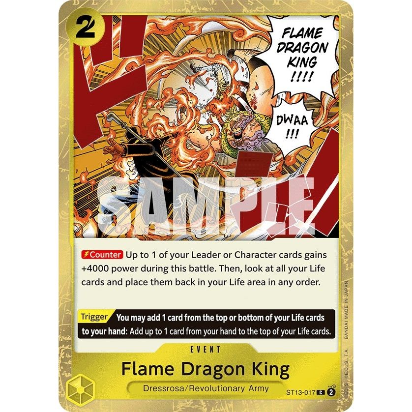 Image for Flame Dragon King (ST13-017) (ST-13) - One Piece Card Game
