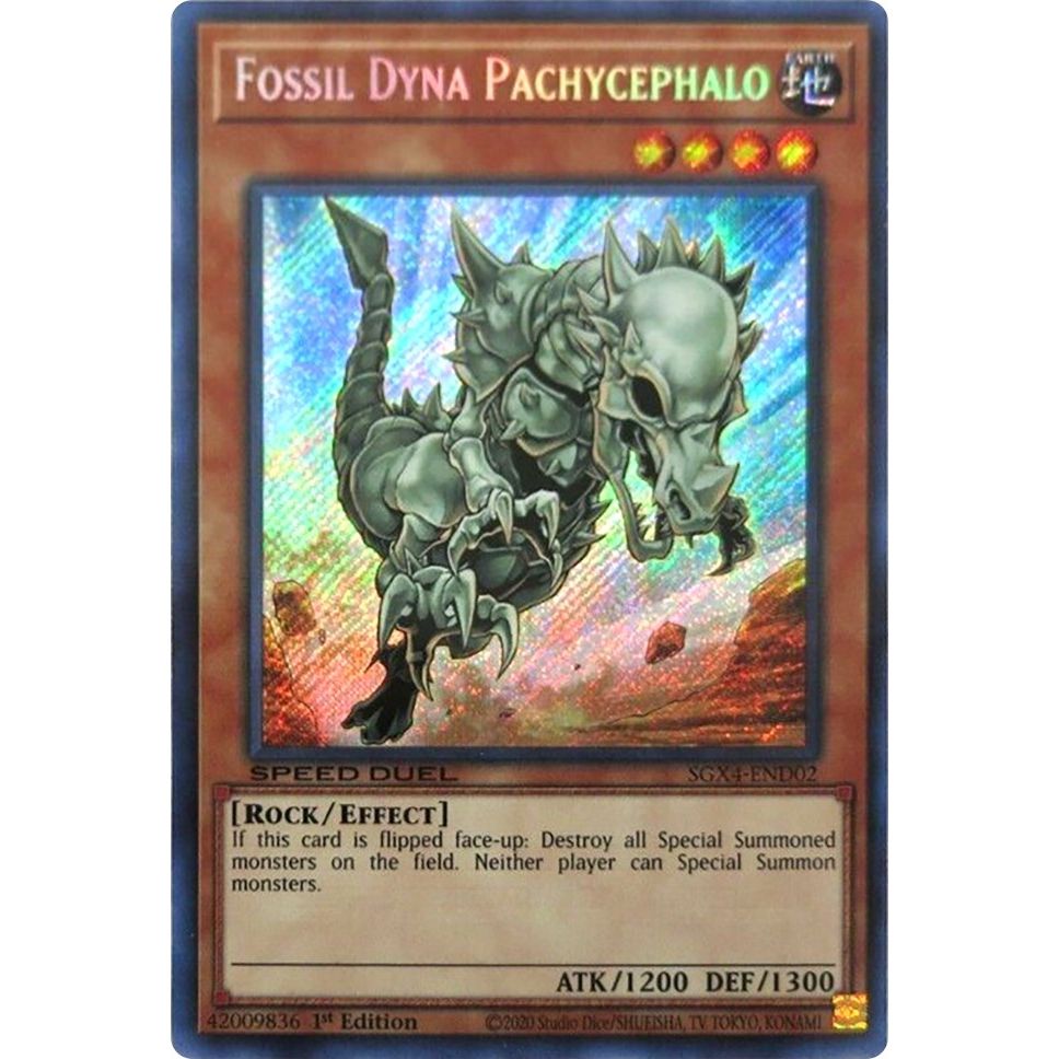 Image for Fossil Dyna Pachycephalo (Secret Rare) (SGX4-END02) (SGX4) - YuGiOh