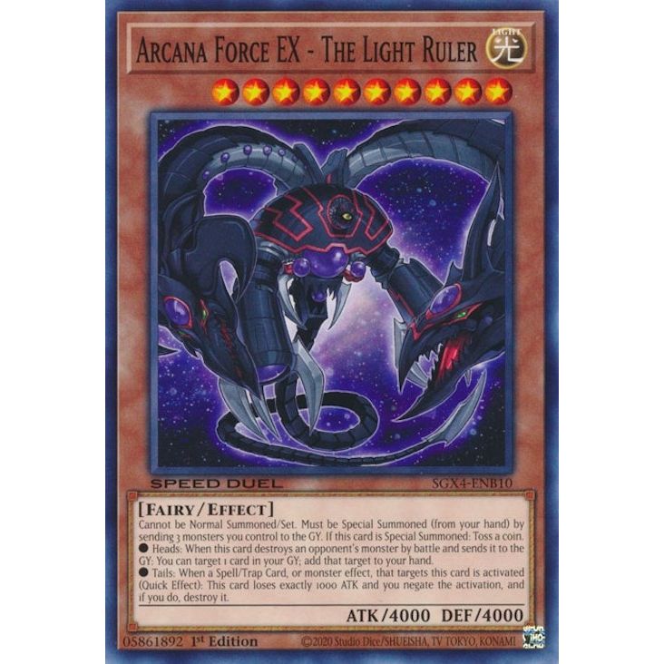 Image for Arcana Force EX - The Light Ruler (SGX4-ENB10) (SGX4) - YuGiOh
