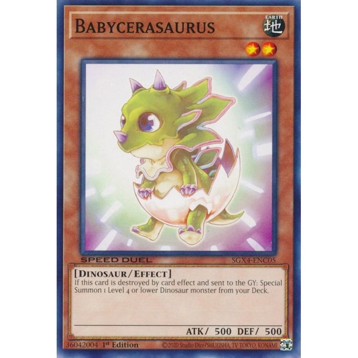 Image for Babycerasaurus (SGX4-ENC05) (SGX4) - YuGiOh