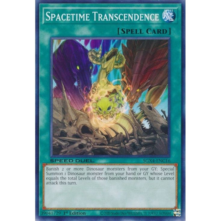 Image for Spacetime Transcendence (SGX4-ENC16) (SGX4) - YuGiOh
