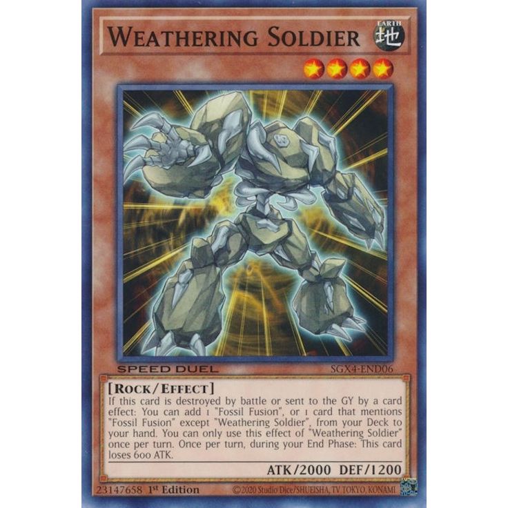 Image for Weathering Soldier (SGX4-END06) (SGX4) - YuGiOh