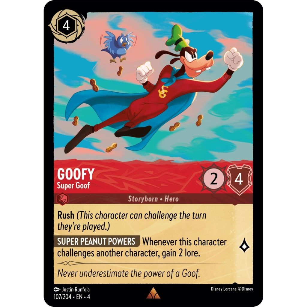 Image for Goofy - Super Goof (107/204) (4) - Disney Lorcana