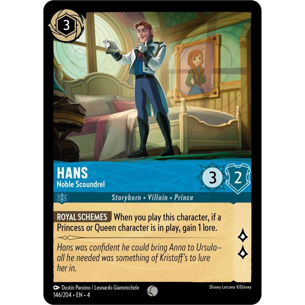 Image for Hans - Noble Scoundrel (146/204) (4) - Disney Lorcana