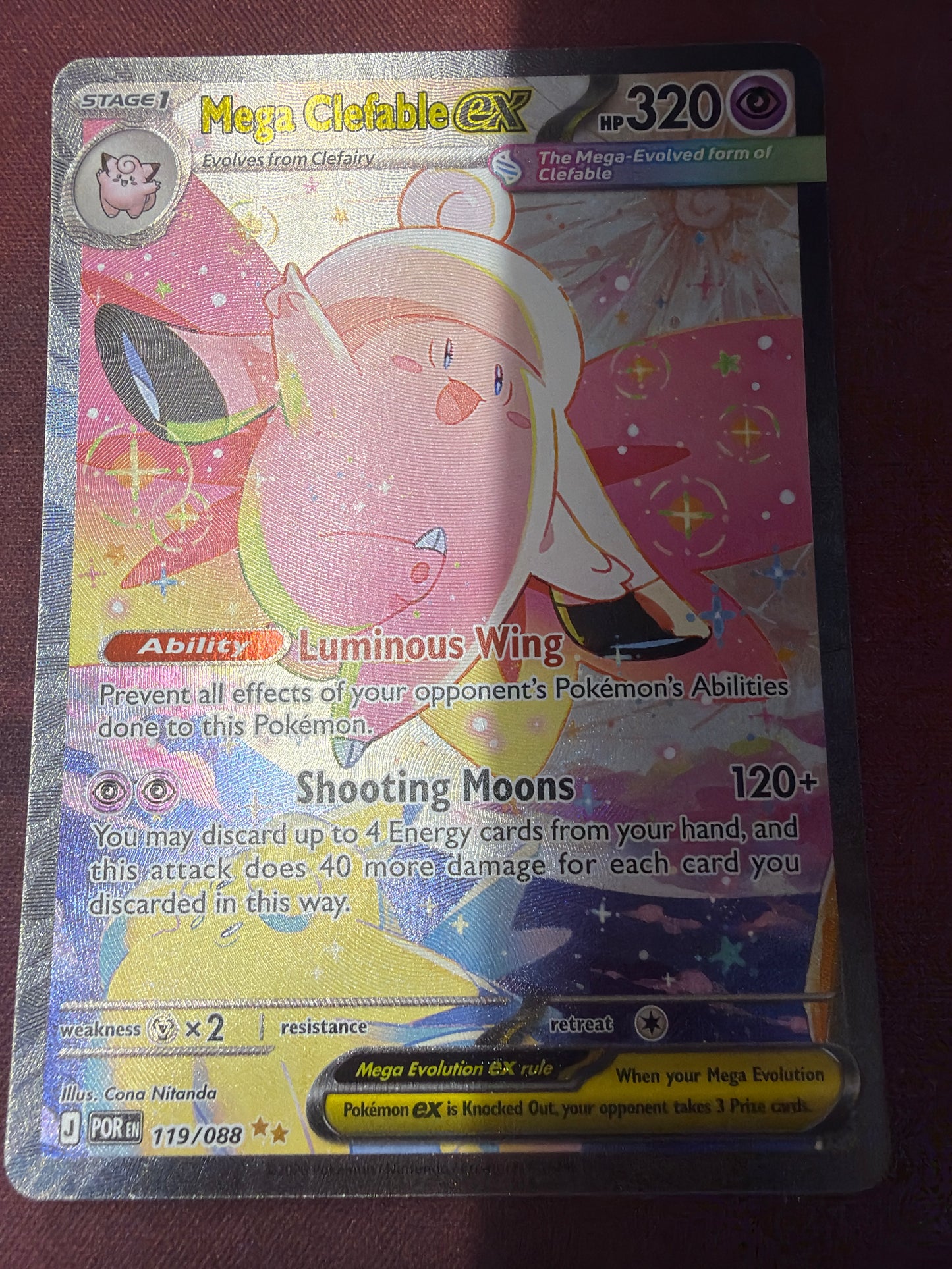 Mega Clefable ex (119/088) (ME03)