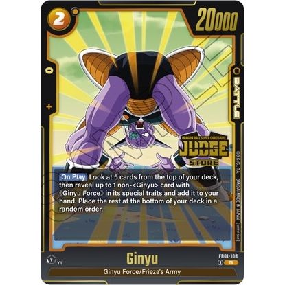 Image for Ginyu - FB01-108 (Judge Pack (Store Judge) 01) (FB01-108) (DBSFW_TPR) - Dragon Ball Super: Fusion World
