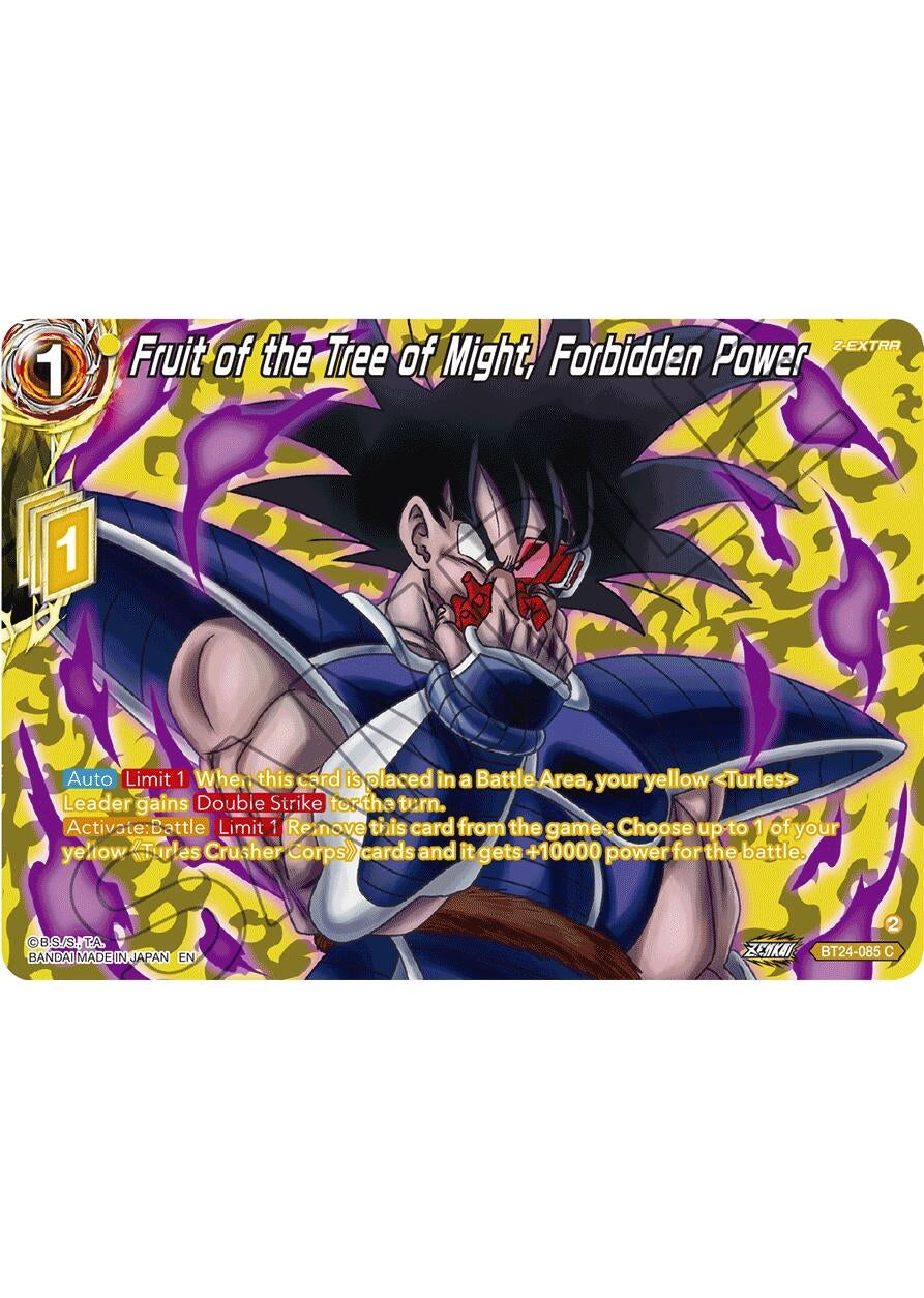 Image for Fruit of the Tree of Might, Forbidden Power (Collector Booster Silver) (BT24-085) (BT24) - Dragon Ball Super: Masters