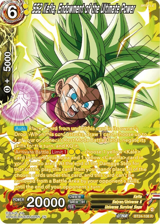 Image for SS2 Kefla, Endowment of the Ultimate Power (Collector Booster Silver) (BT24-108) (BT24) - Dragon Ball Super: Masters