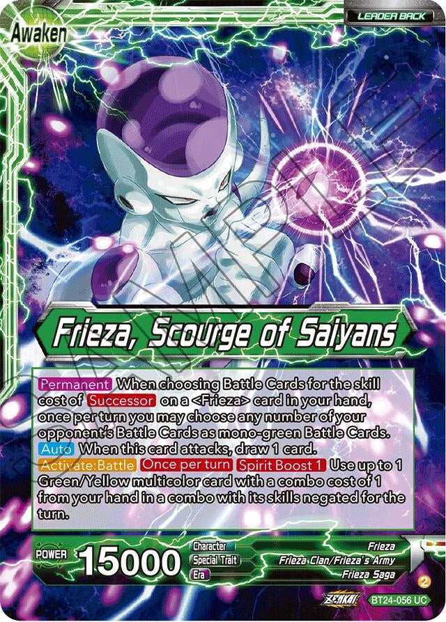 Image for Frieza // Frieza, Scourge of Saiyans (Collector Booster Foil) (BT24-056) (BT24) - Dragon Ball Super: Masters