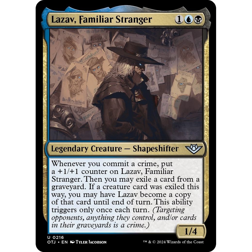 Image for Lazav, Familiar Stranger (216) (OTJ) - Magic: The Gathering