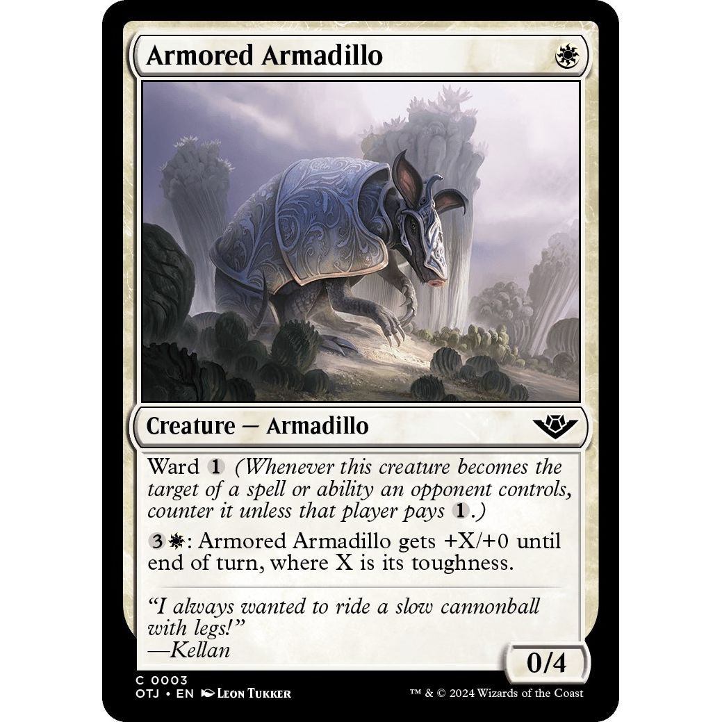 Image for Armored Armadillo (3) (OTJ) - Magic: The Gathering