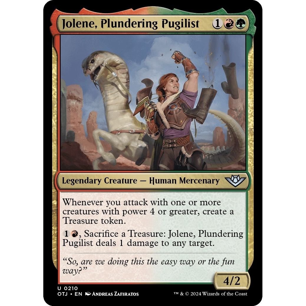 Image for Jolene, Plundering Pugilist (210) (OTJ) - Magic: The Gathering